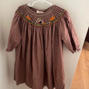 Thanksgiving smocked dress